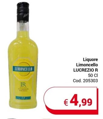 Centro Cash Liquore Limoncello LUCREZIO R 50 Cl offerta