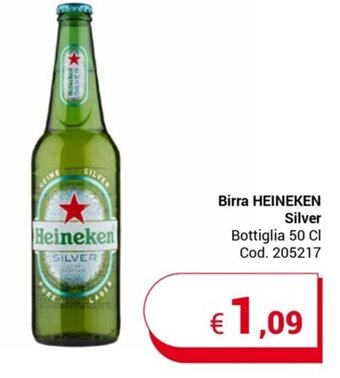 Centro Cash Birra HEINEKEN Silver Bottiglia 50 CI offerta