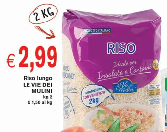 Coal Riso lungo LE VIE DEI MULINI kg 2 offerta