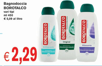 Coal Bagnodoccia BOROTALCO vari tipi ml 450 offerta