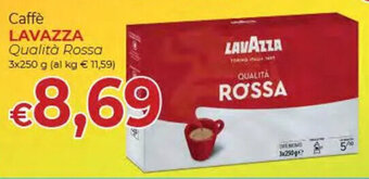 Supermercati Nonna Isa Caffè LAVAZZA Qualità Rossa 3x250 g offerta