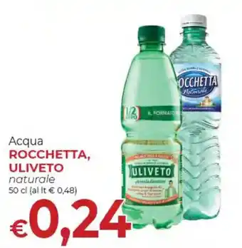 Acqua ROCCHETTA, ULIVETO naturale 50 cl