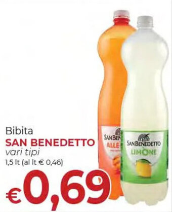 Bibita SAN BENEDETTO vari tipi 1,5 lt