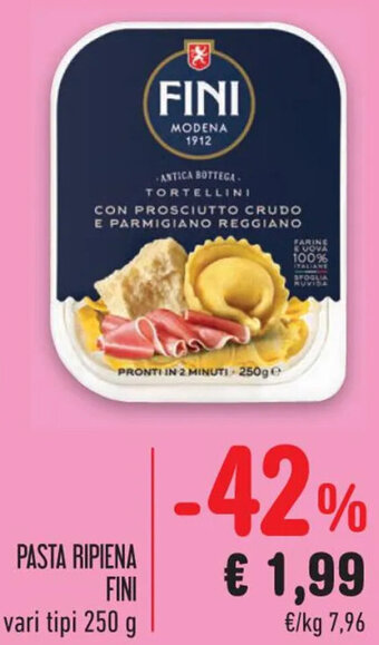 Spazio Conad PASTA RIPIENA FINI vari tipi 250 g offerta