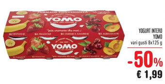 Spazio Conad YOGURT INTERO YOMO vari gusti 8x125 g offerta