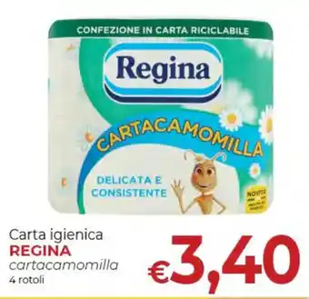 Supermercati Nonna Isa Carta igienica REGINA cartacamomilla 4 rotoli offerta
