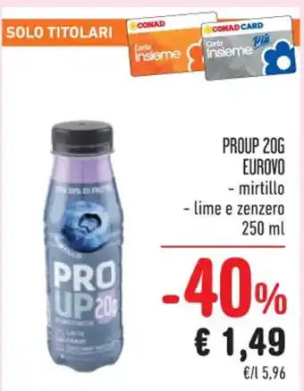 PROUP 20G EUROVO - mirtillo - lime e zenzero 250 ml