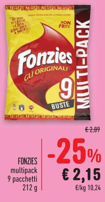 FONZIES multipack 9 pacchetti 212 g