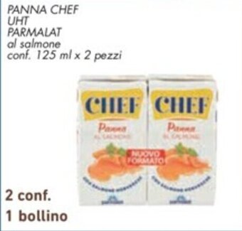 Spazio Conad PANNA CHEF UHT PARMALAT al salmone conf. 125 ml x 2 pezzi offerta