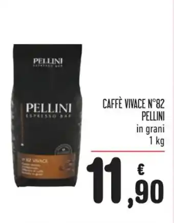 Spazio Conad CAFFÈ VIVACE N°82 PELLINI in grani 1 kg offerta