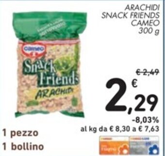 Spazio Conad ARACHIDI SNACK FRIENDS CAMEO 300 g offerta