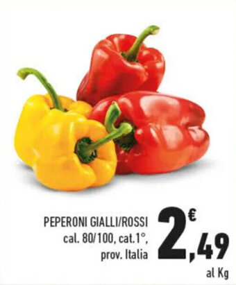 Conad PEPERONI GIALLI/ROSSI offerta