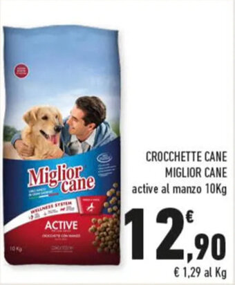 CROCCHETTE CANE MIGLIOR CANE active al manzo 10kg
