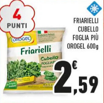 Conad FRIARIELLI CUBELLO FOGLIA PIÙ OROGEL 600g offerta