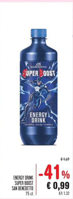 Spazio Conad ENERGY DRINK SUPER BOOST SAN BENEDETTO 75 cl offerta