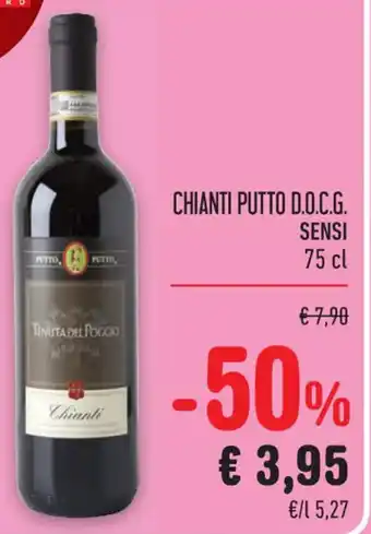Spazio Conad CHIANTI PUTTO D.O.C.G. SENSI 75 cl offerta