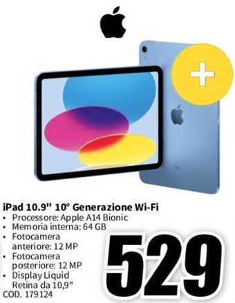 iPad 10.9" 10° Generazione Wi-Fi