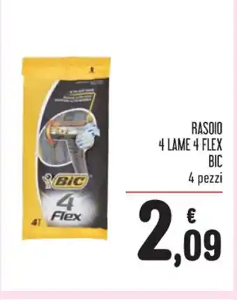 Spazio Conad RASOIO 4 LAME 4 FLEX BIC 4 pezzi offerta