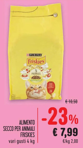 Spazio Conad ALIMENTO SECCO PER ANIMALI FRISKIES vari gusti 4 kg offerta