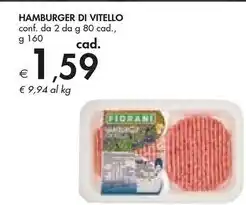 Bennet Hamburger di vitello offerta