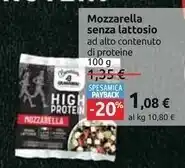 Carrefour Iper Granarolo mozzarella senza lattosio offerta