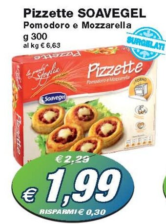 Pizzette SOAVEGEL Pomodoro e Mozzarella g 300