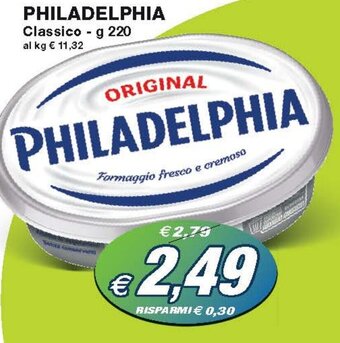 Prix Quality PHILADELPHIA Classico - g 220 offerta