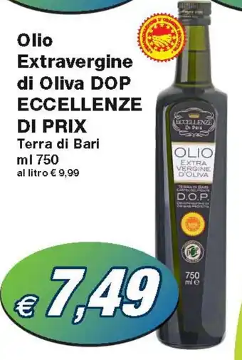 Prix Quality Olio Extravergine di Oliva DOP ECCELLENZE DI PRIX Terra di Bari ml 750 offerta