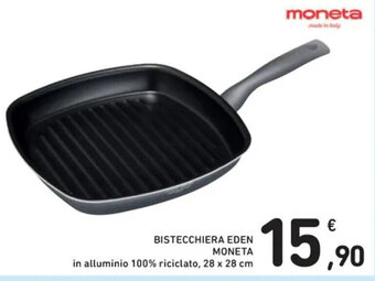 Spazio Conad BISTECCHIERA EDEN MONETA in alluminio 100% riciclato, 28 x 28 cm offerta