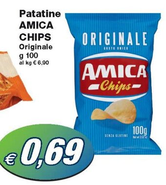 Prix Quality Patatine AMICA CHIPS Originale g 100 offerta