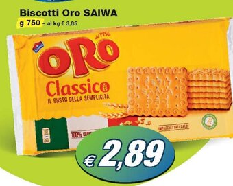 Prix Quality Biscotti Oro SAIWA g 750 offerta