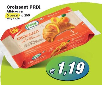 Prix Quality Croissant PRIX Albicocca 5 pezzi - g 250 offerta