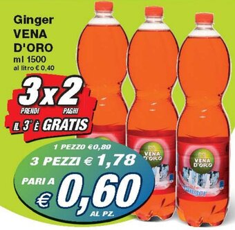 Prix Quality Ginger VENA D'ORO ml 1500 offerta