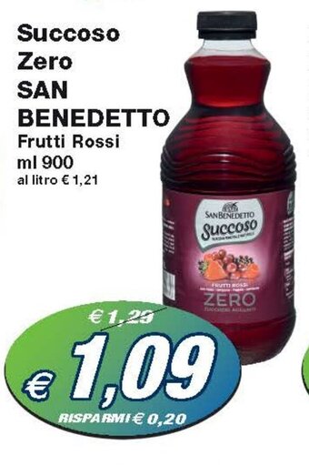 Prix Quality Succoso Zero SAN BENEDETTO Frutti Rossi ml 900 offerta