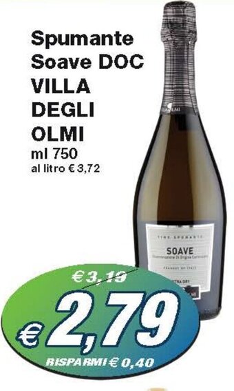 Spumante Soave DOC VILLA DEGLI OLMI ml 750