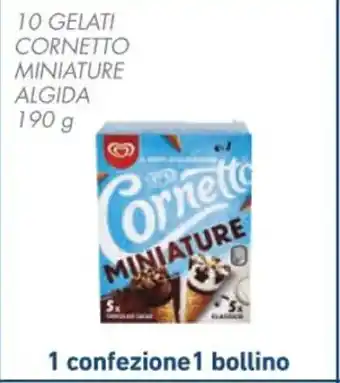 Spazio Conad 10 GELATI CORNETTO MINIATURE ALGIDA 190 g offerta