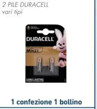 Spazio Conad 2 PILE DURACELL vari tipi offerta