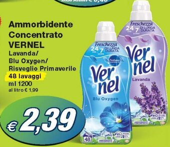 Prix Quality Ammorbidente Concentrato VERNEL Lavanda/ Blu Oxygen/ Risveglio Primaverile 48 lavaggi ml 1200 offerta