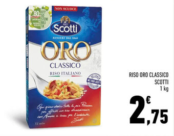 Conad RISO ORO CLASSICO SCOTTI 1 kg offerta