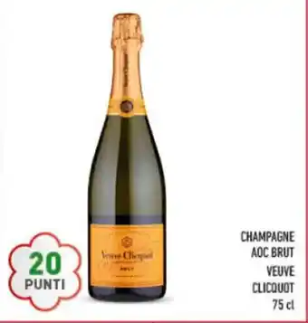 Conad CHAMPAGNE AOC BRUT VEUVE CLICQUOT 75 cl offerta