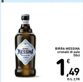 Spazio Conad BIRRA MESSINA cristalli di sale 50cl offerta