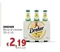 Quick Sisa Dreher birra al limone 33cl x3 offerta