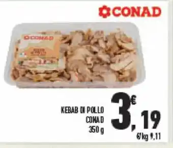 Conad KEBAB DI POLLO COMA D 350g offerta