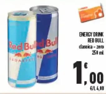 Conad ENERGY DRINK RED BULL classica - zero offerta