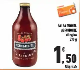 Conad SALSA PRONTA AGROMONTE ciliegino 330 g offerta