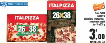Conad PIZZA 26X31 ITALPIZZA da 470 a 570 g offerta