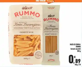 Conad PASTA DI SEMOLA RUMMO 500 g offerta