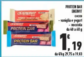 Conad PROTEIN BAR ENERVIT da 40 a 60 g offerta