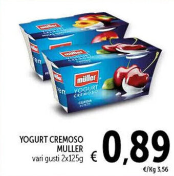 YOGURT CREMOSO MULLER vari gusti 2x125g