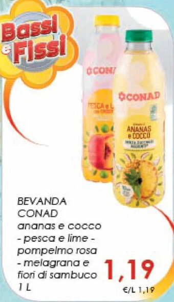 Conad BEVANDA CONAD 1 l offerta